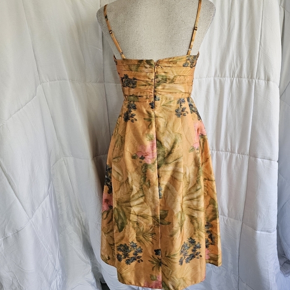 James Coviello | Anthropologie Floral Ruched Dress - Picture 5 of 9